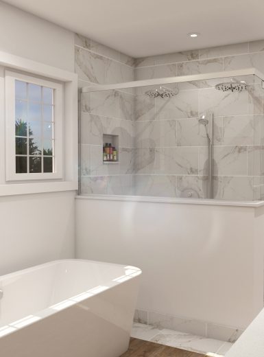 farmhouse bathroom design, glam style bathroom (2)